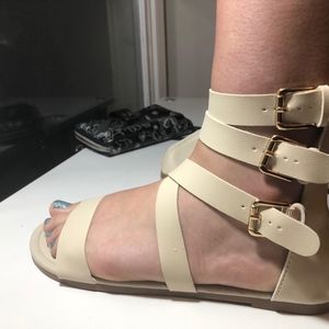 Strappy Buckle Sandals